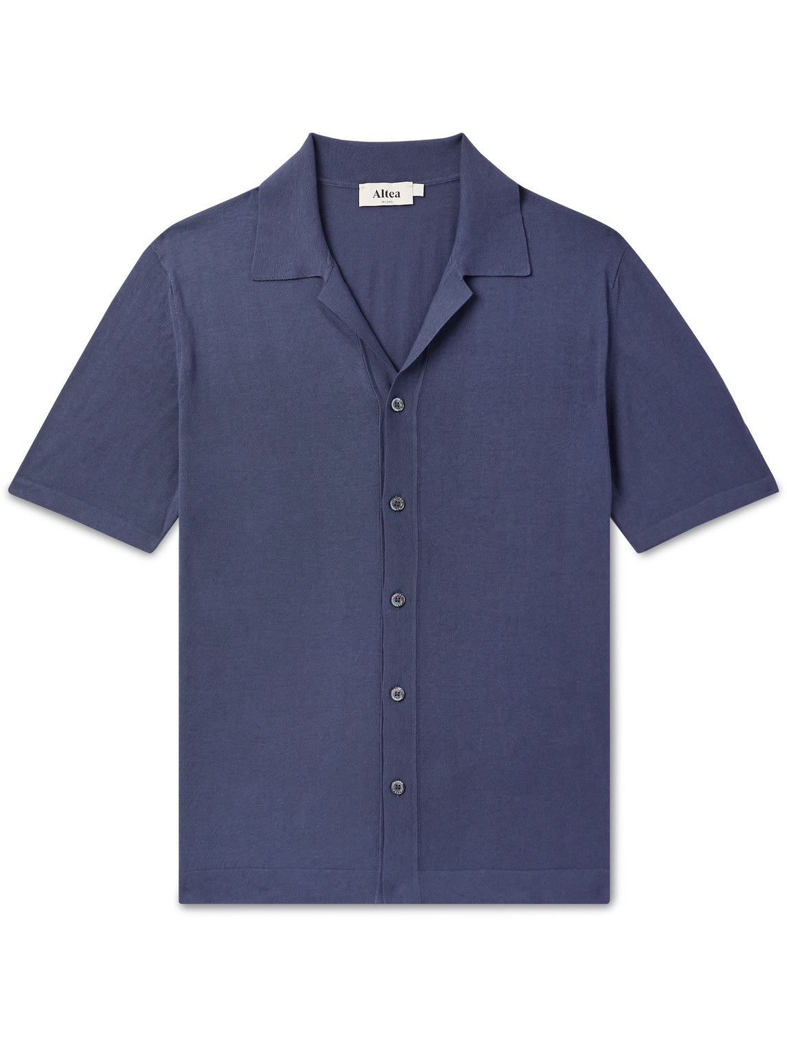 Altea Camp-collar Cotton Shirt In Unknown