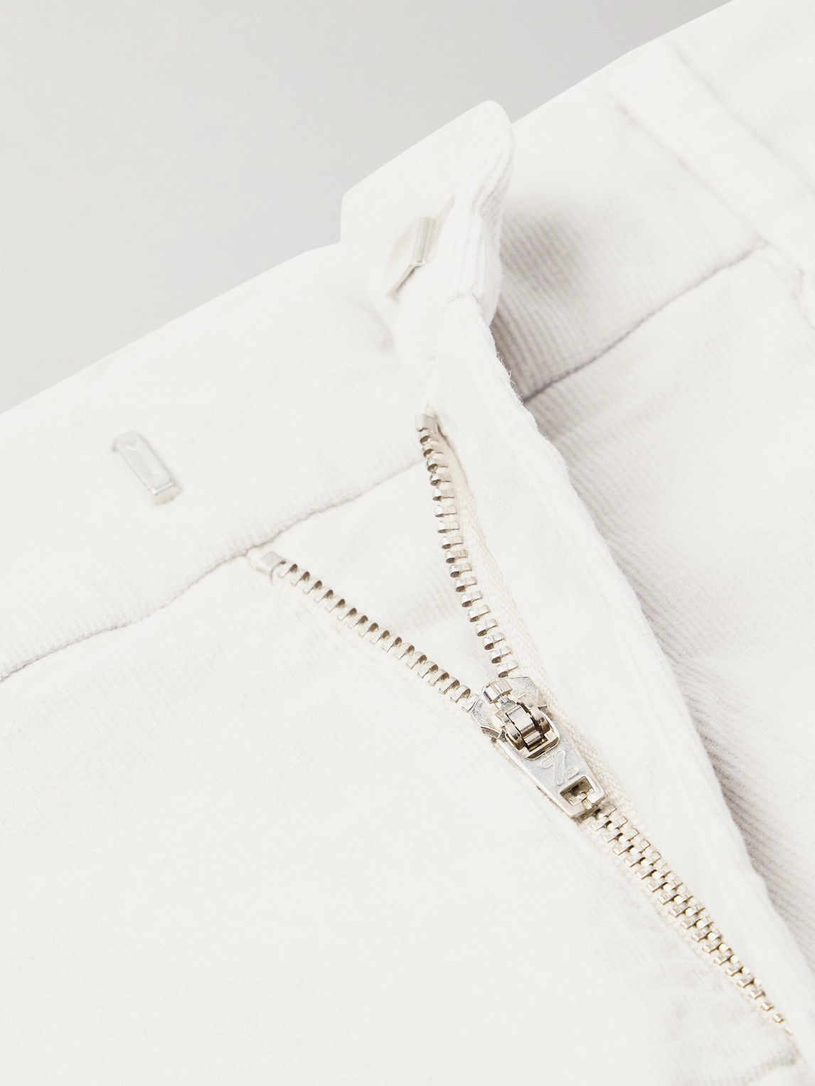 Altea Tapered Cotton-blend Trousers In White