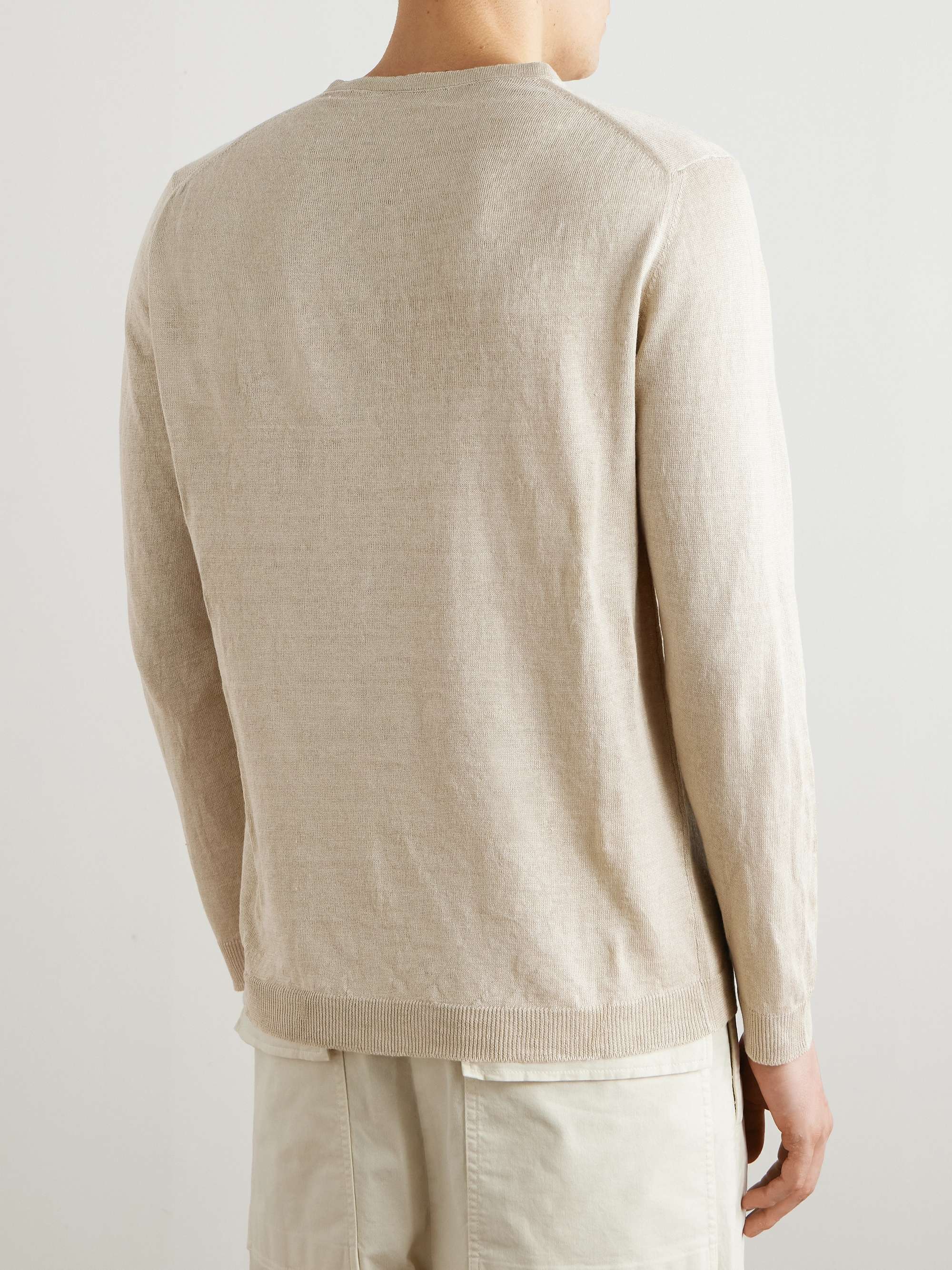 ANDERSON & SHEPPARD Linen Henley T-Shirt