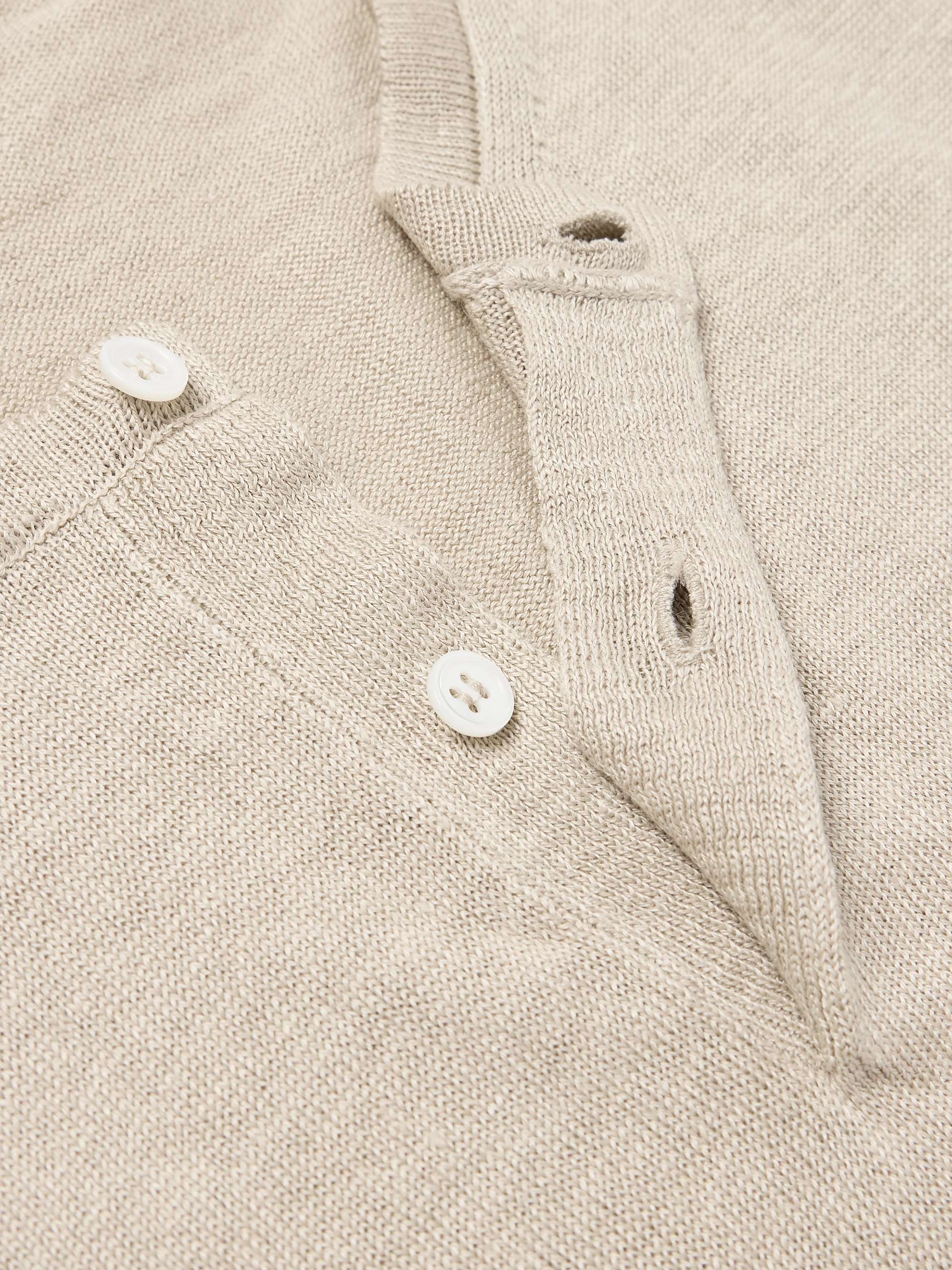 ANDERSON & SHEPPARD Linen Henley T-Shirt