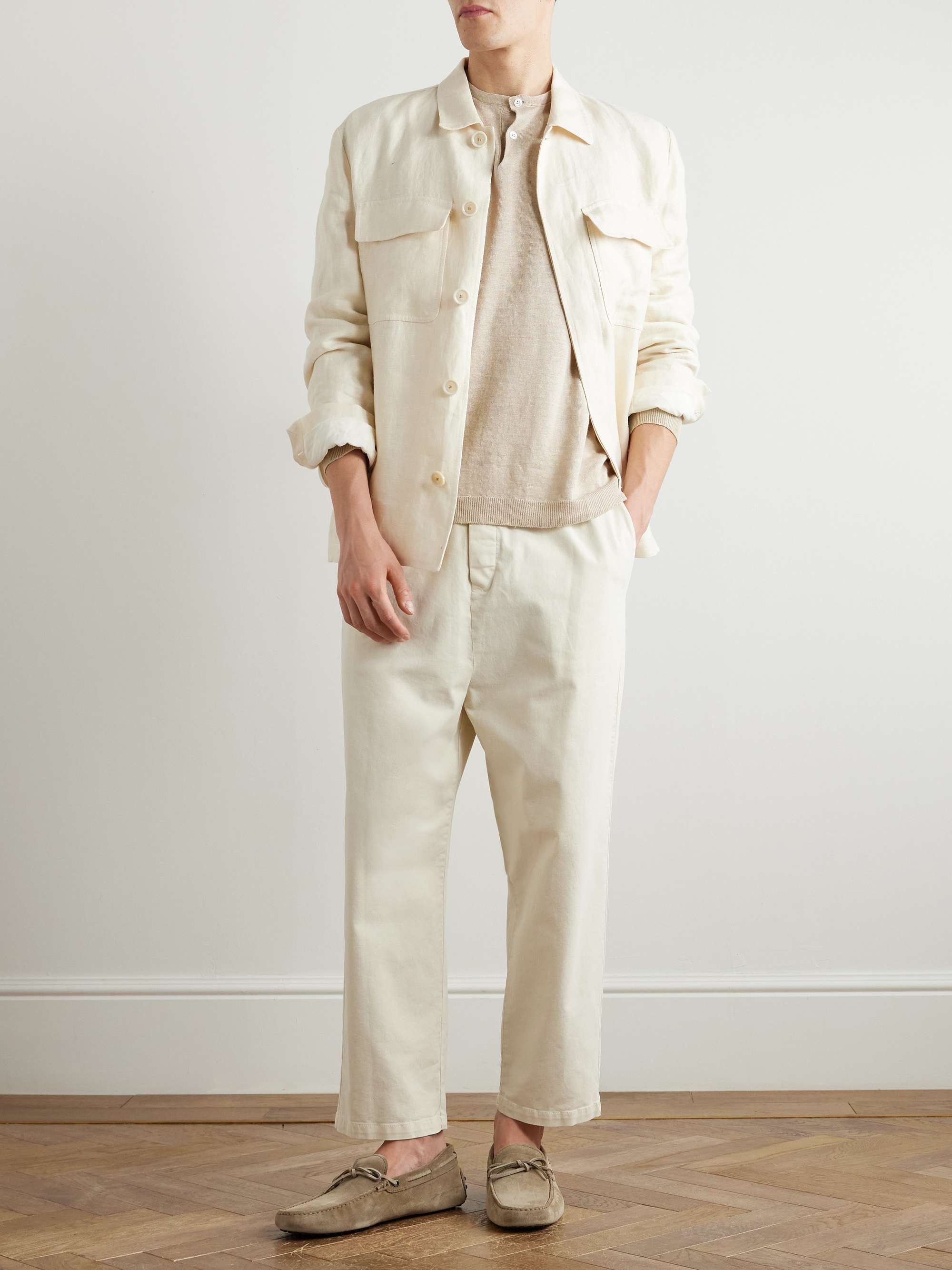 ANDERSON & SHEPPARD Linen Henley T-Shirt