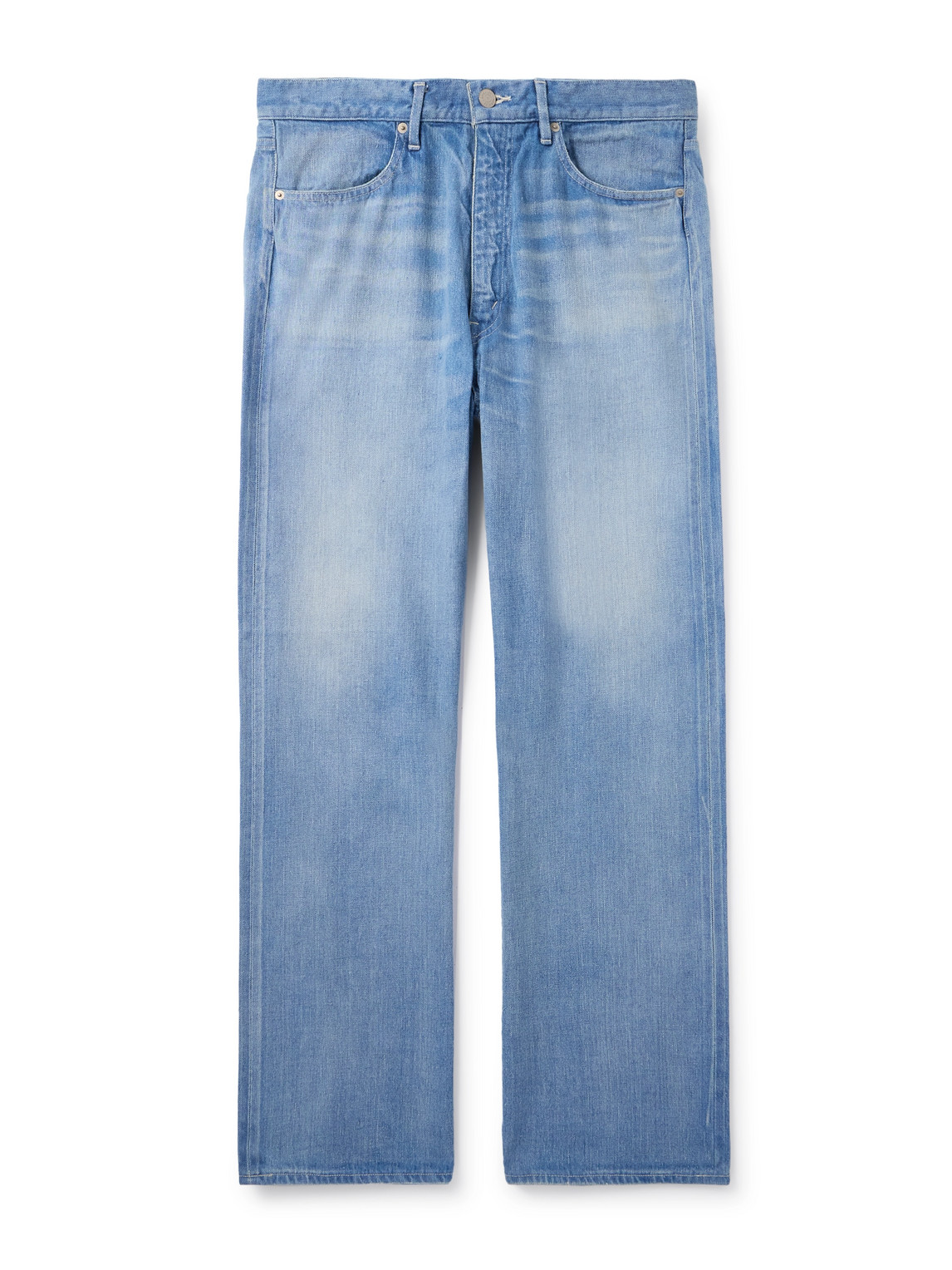 Wide-Leg Selvedge Jeans