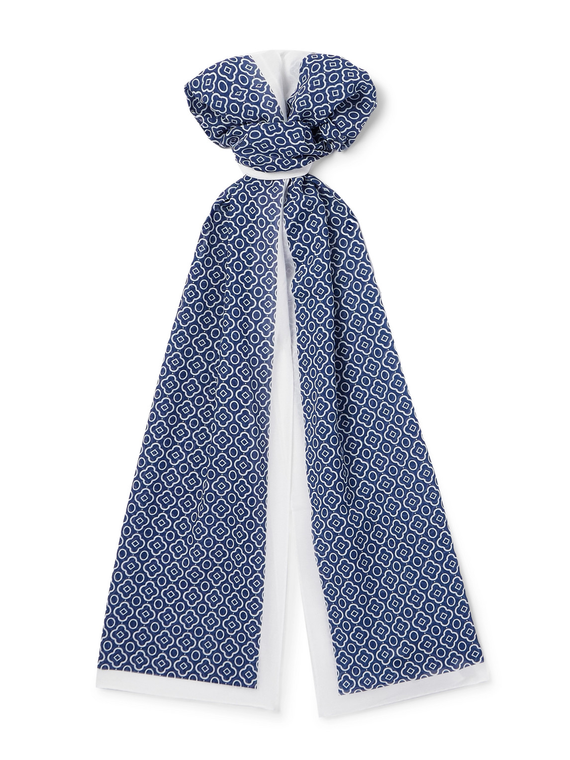Printed Cotton-Voile Scarf