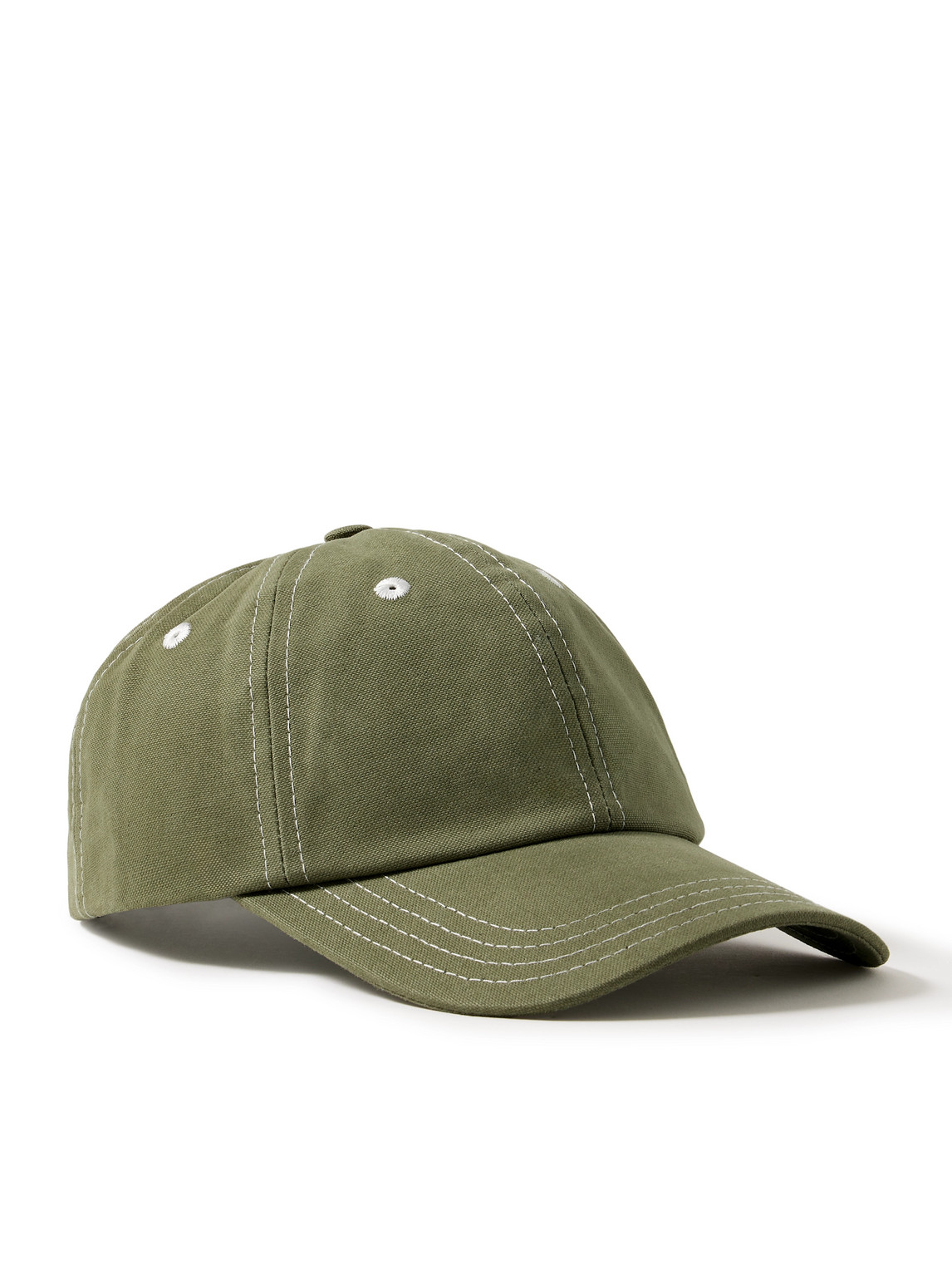 Drake's Cotton-canvas Baseball Cap In Green