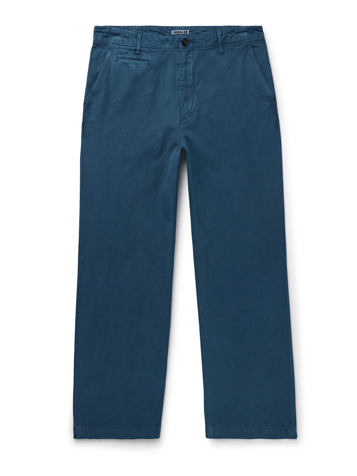 Straight-Leg Cotton-Twill Trousers