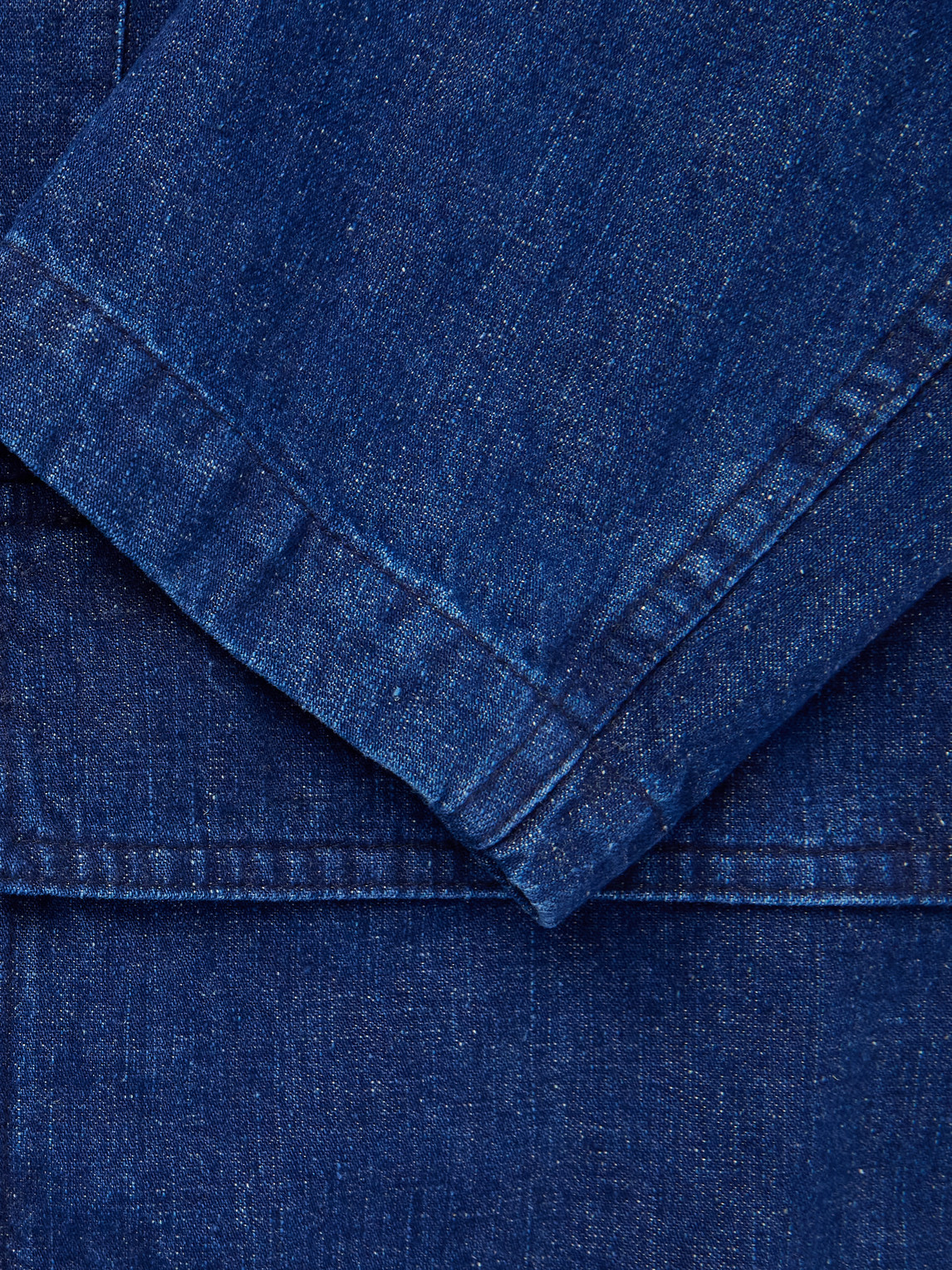 Shop Drake's Miki Denim Blazer In Blue