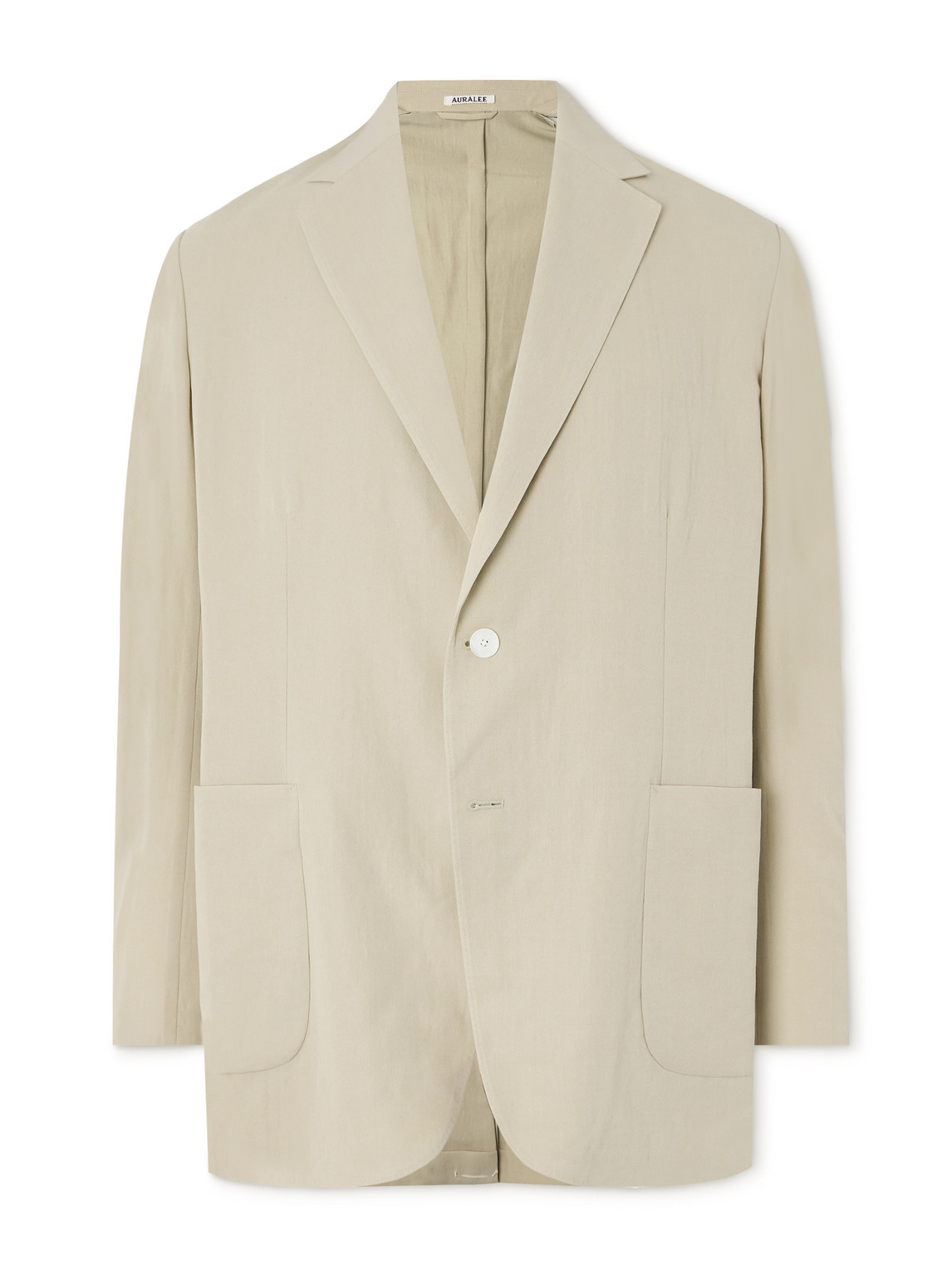 Oversized Cotton and Wool-Blend Gabardine Blazer