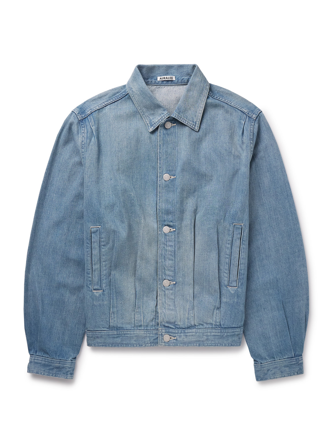 Pleated Selvedge Denim Jacket