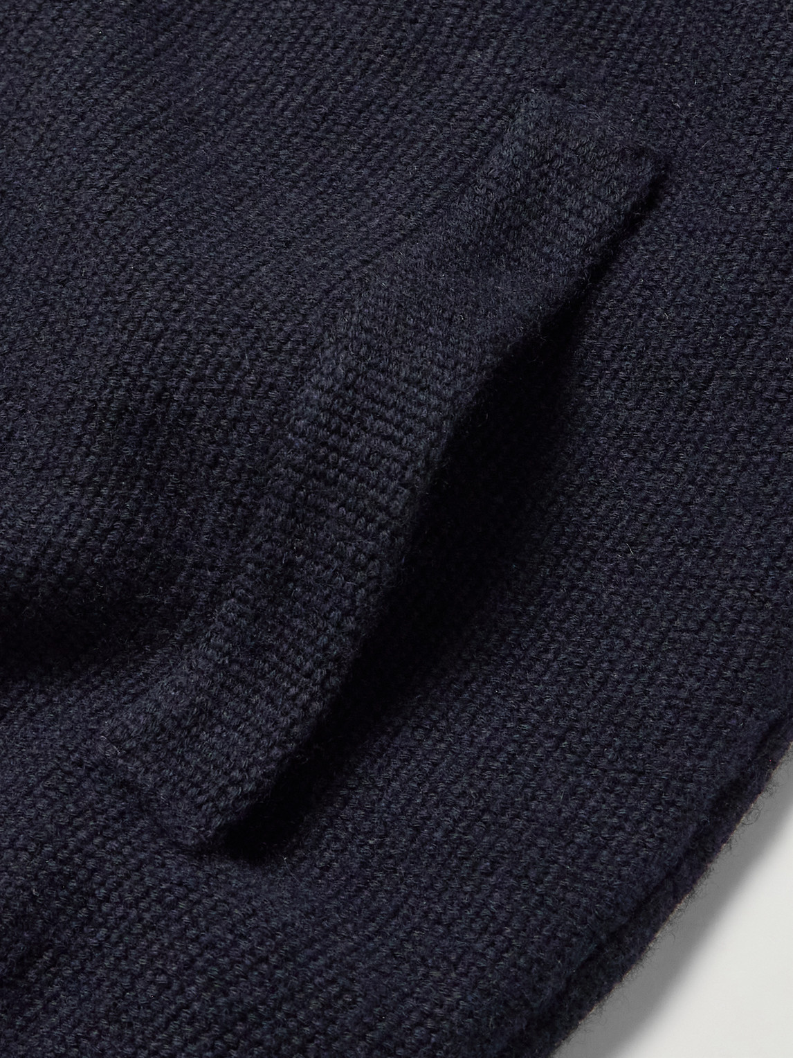 Dunhill Cotton And Cashmere-blend Zip-up Cardigan In Blue