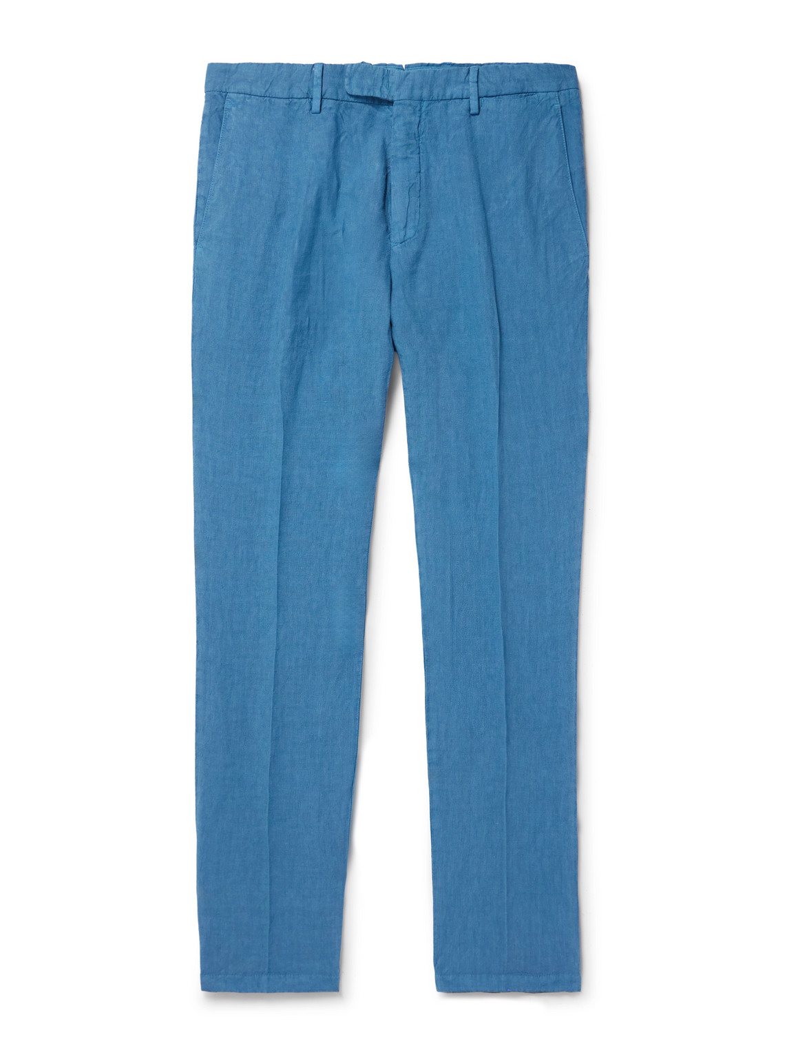 Slim-Fit Straight-Leg Linen Suit Trousers