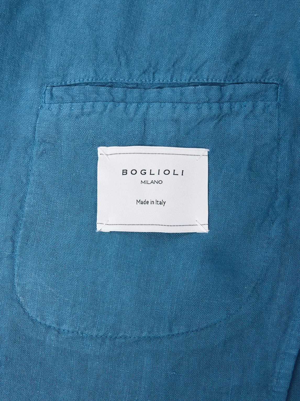 Boglioli Unstructured Linen Suit Jacket In Blue
