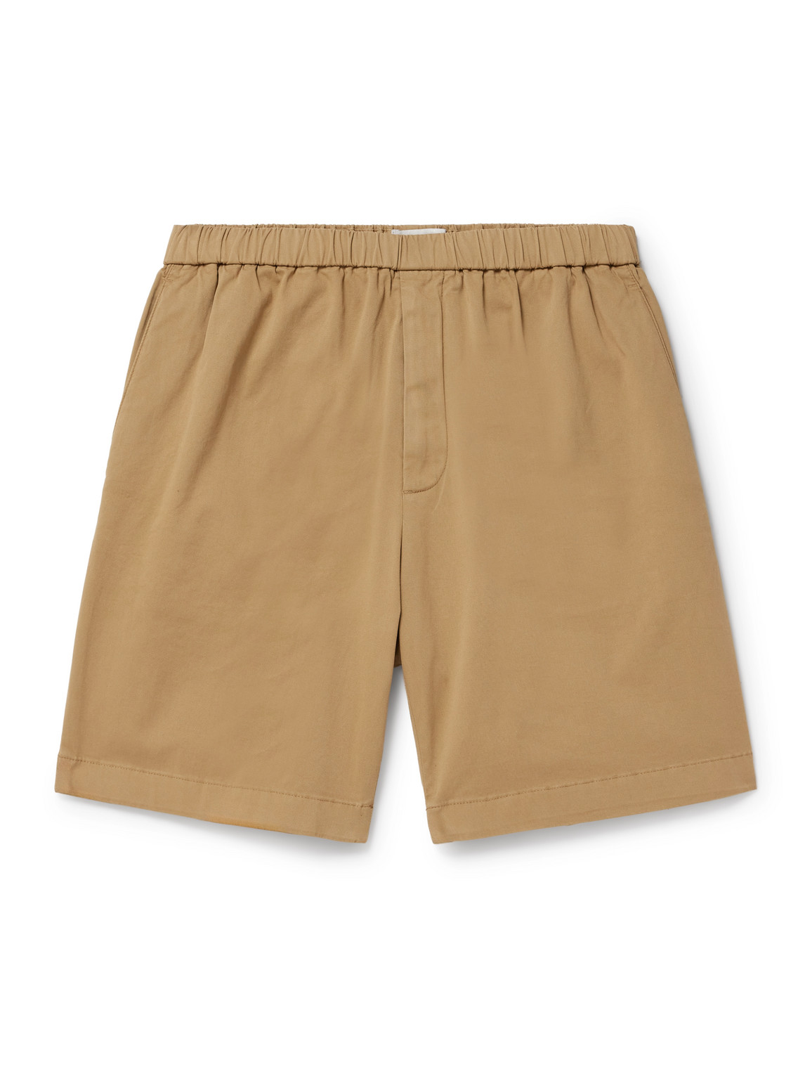Straight-Leg Cotton-Blend Twill Bermuda Shorts