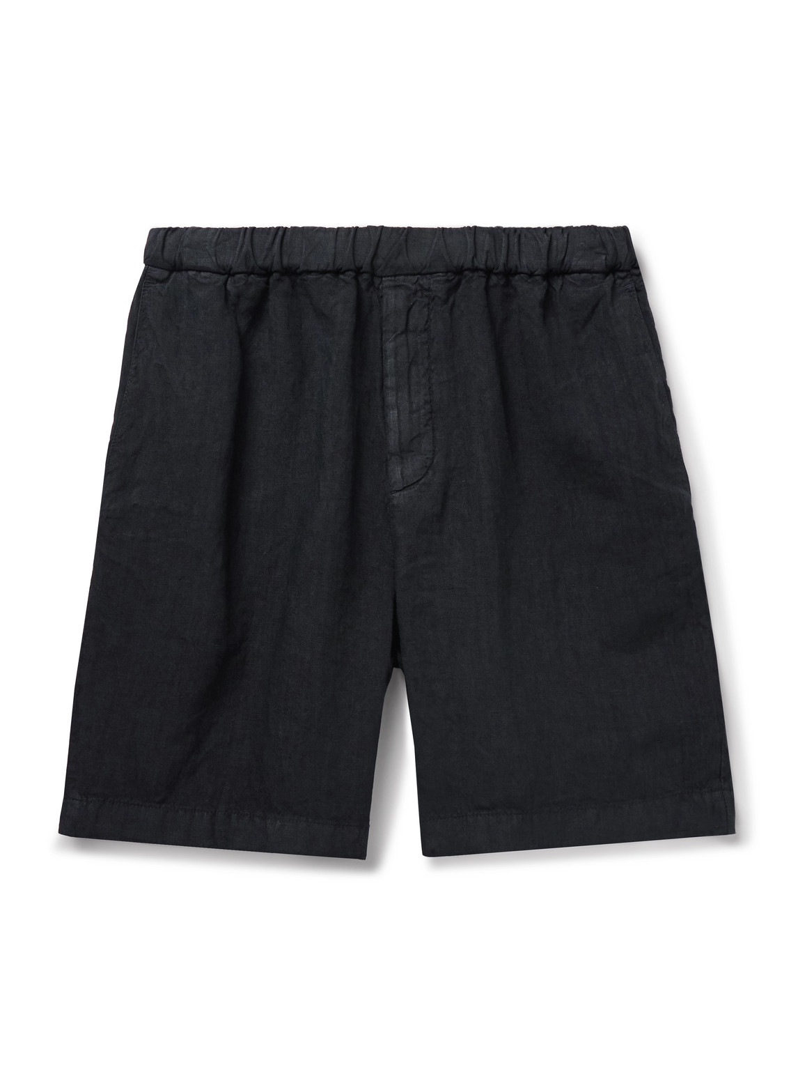 Straight-Leg Linen Shorts