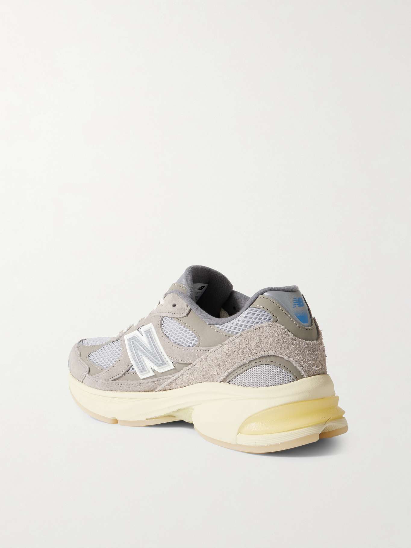 New Balance Men's Suede and Mesh Sneakers Grey
