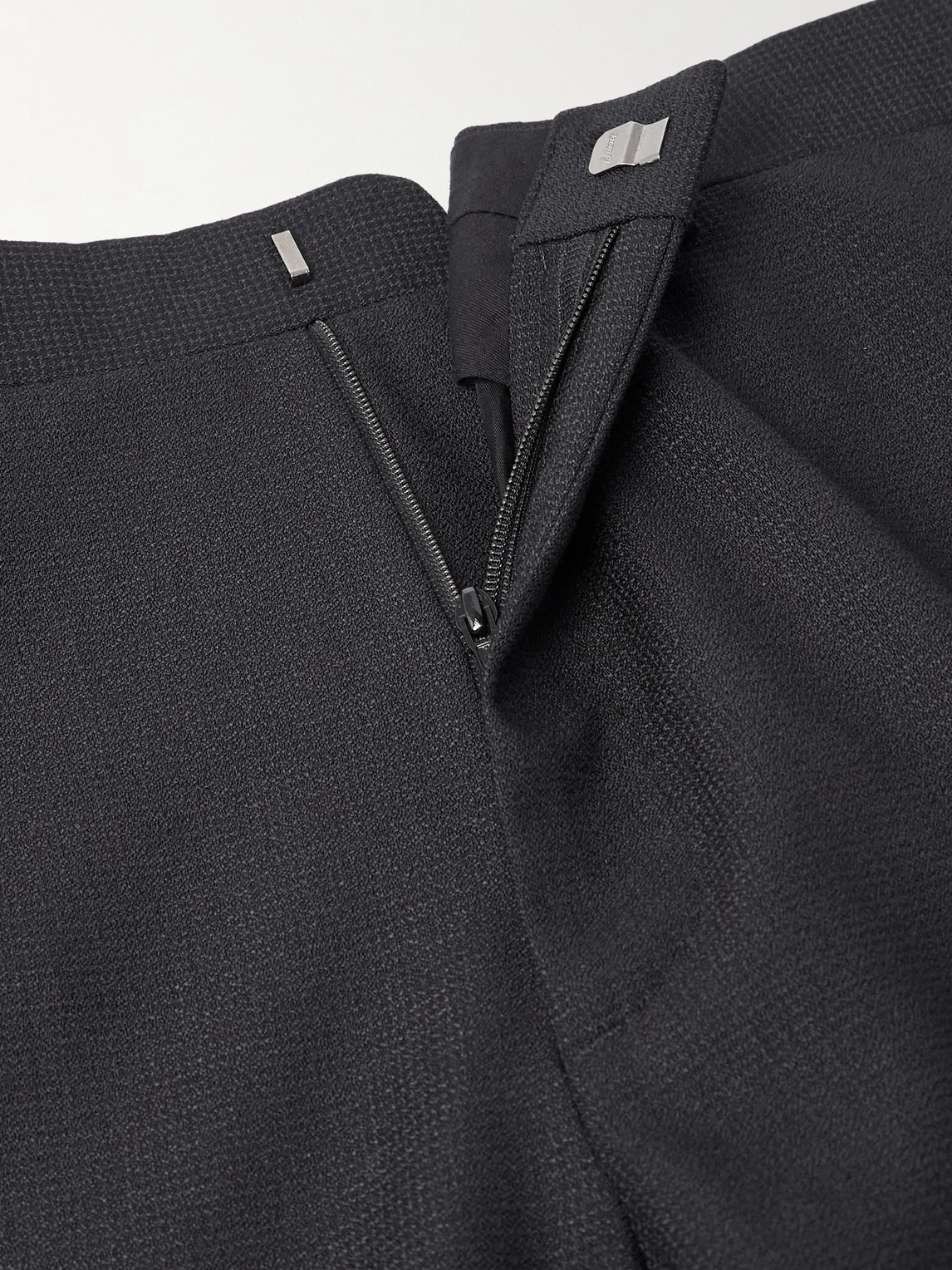 Straight-Leg Wool Suit Trousers