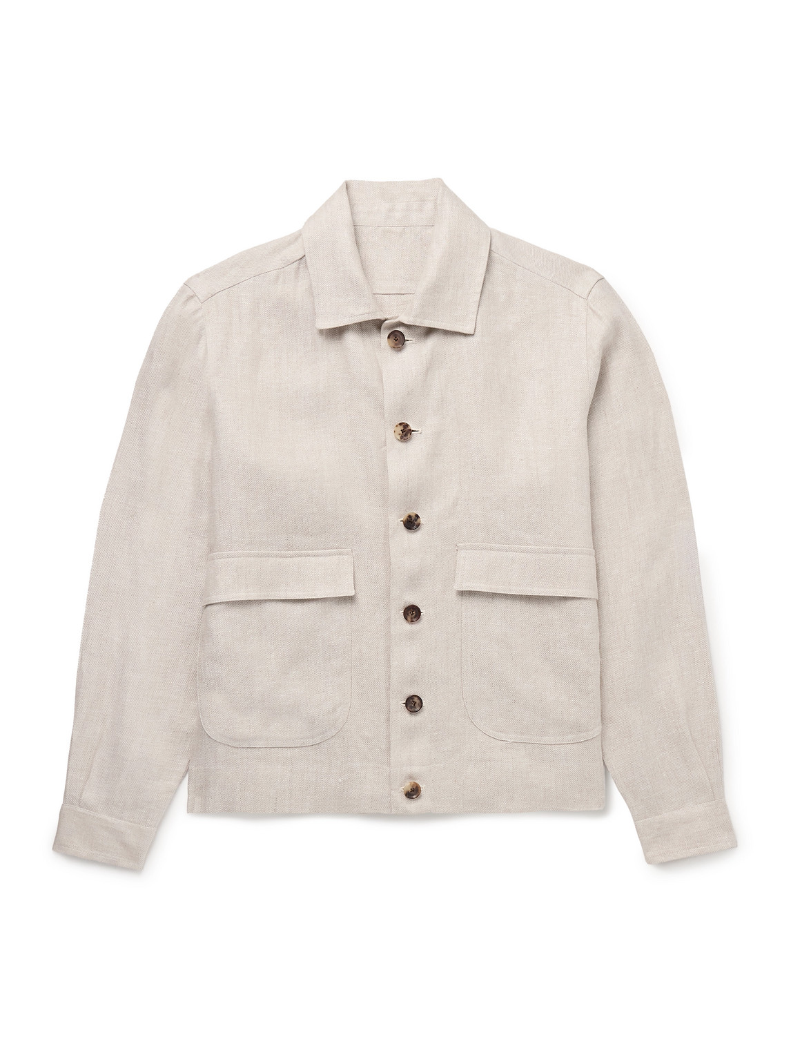 Linen-Twill Overshirt
