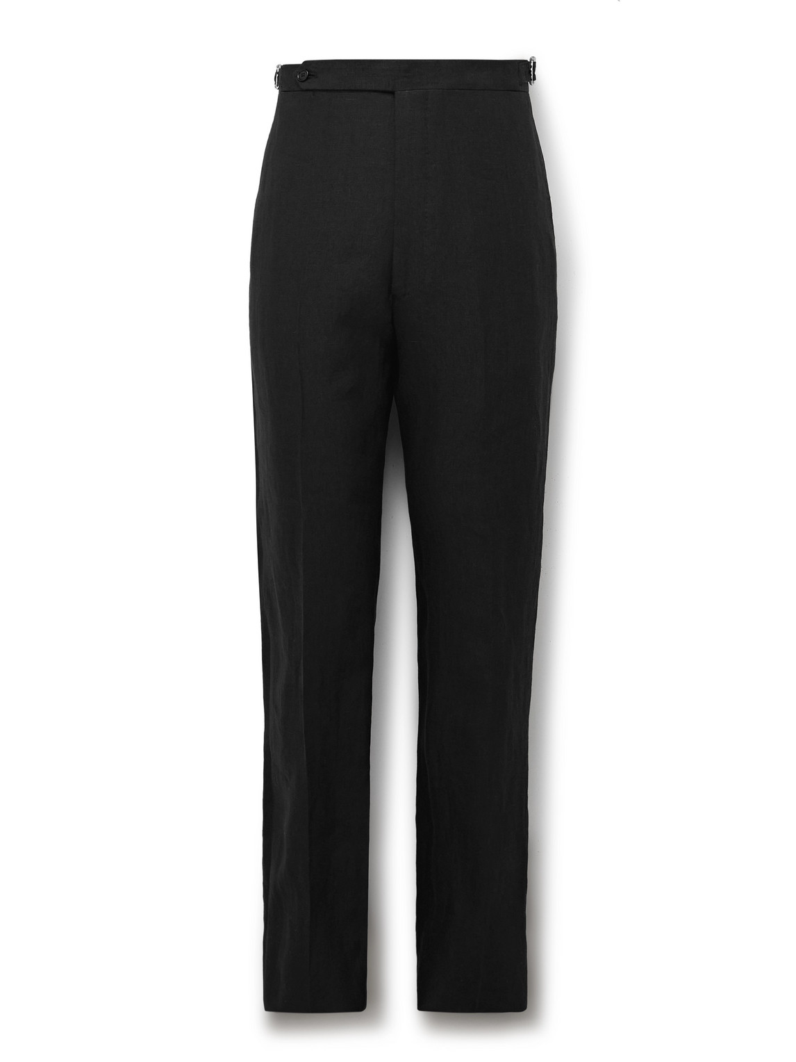 Slim-Fit Linen Tuxedo Trousers