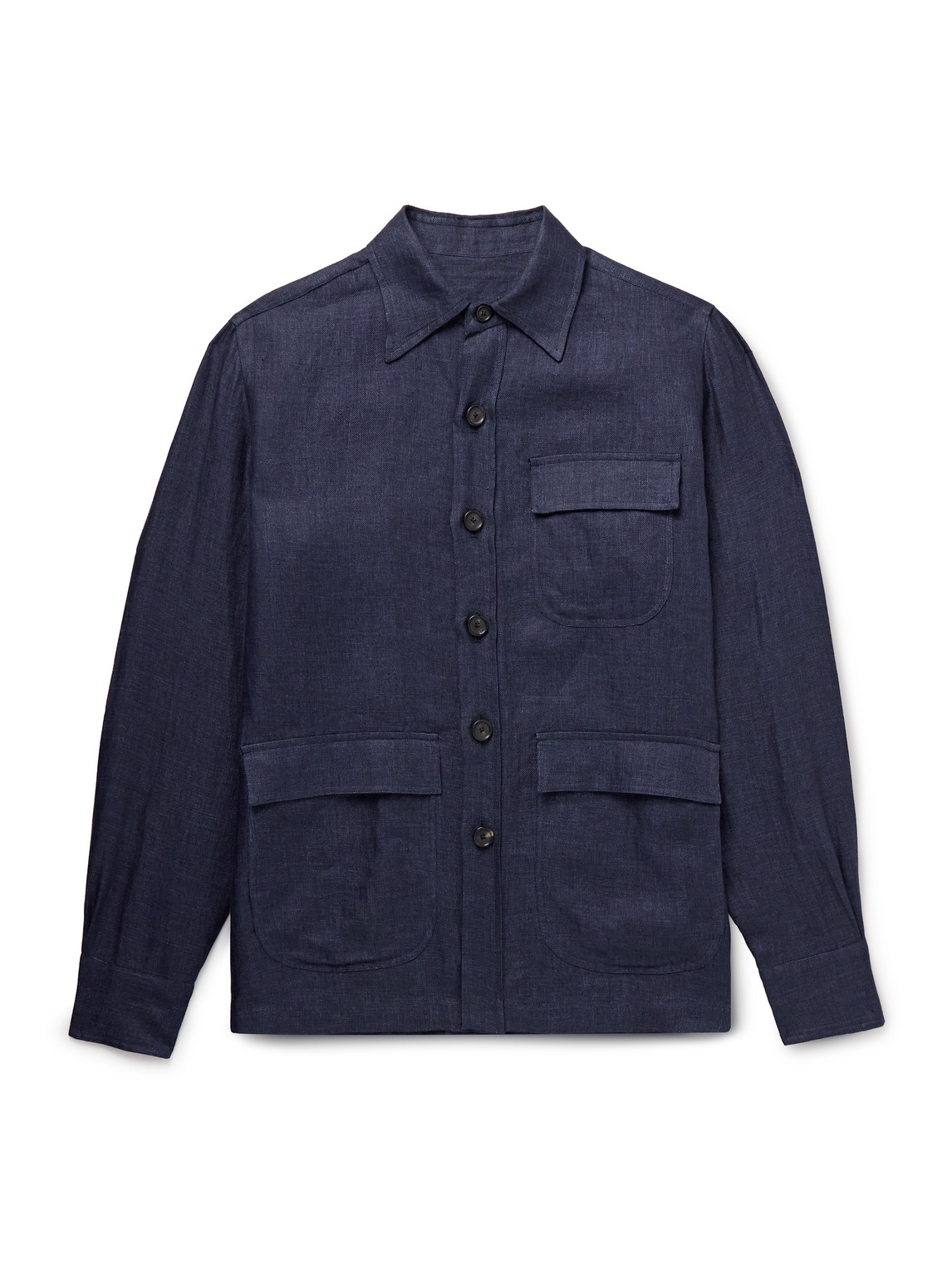 Linen-Twill Overshirt
