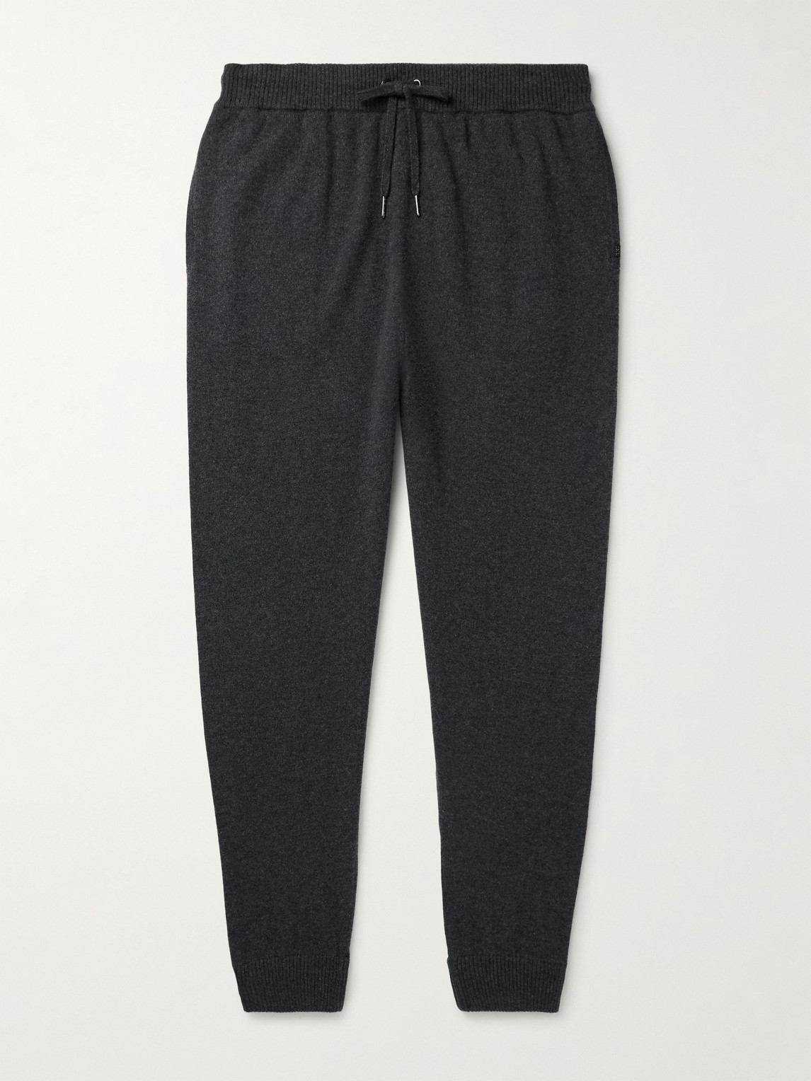 Derek Rose Finley Tapered Cashmere Sweatpants In Black