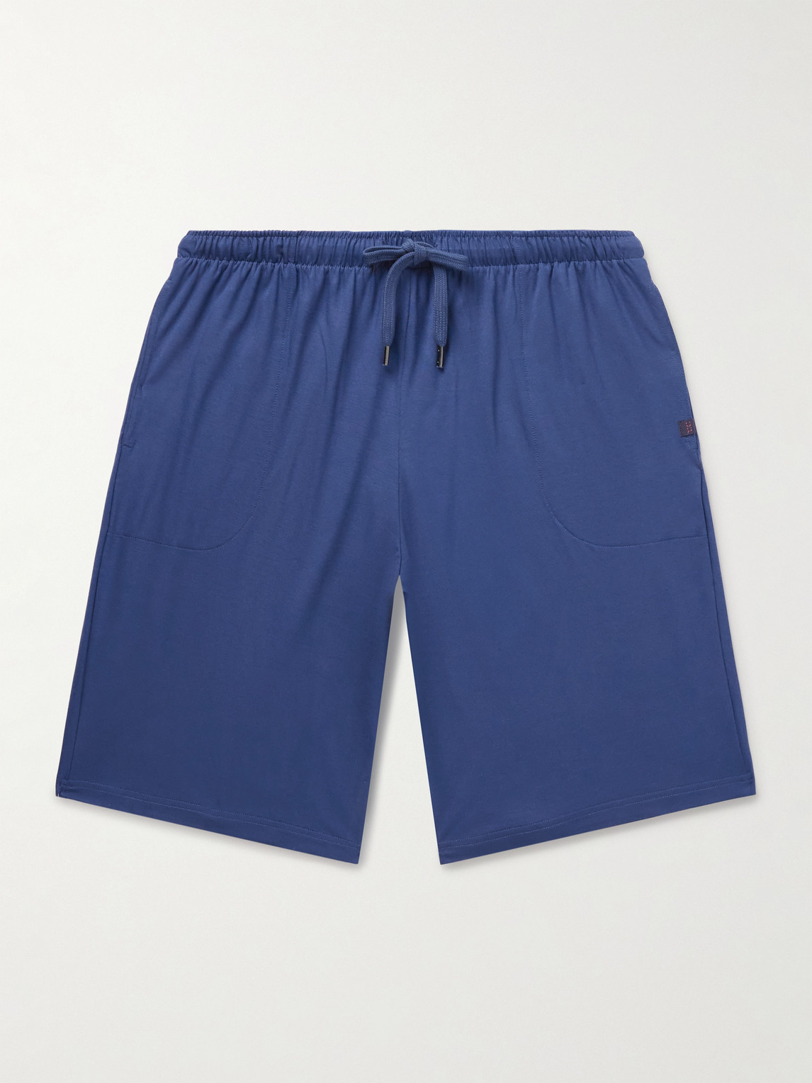 Derek Rose Basel Lounge Shorts In Blue