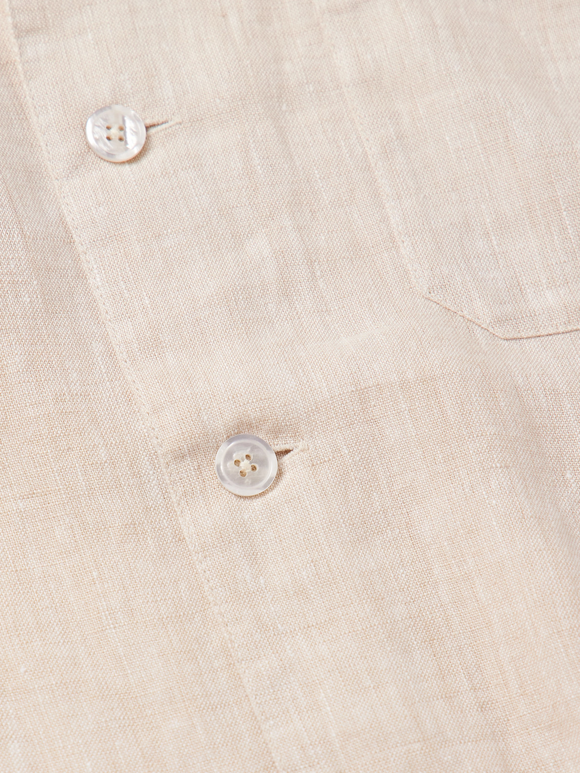 Derek Rose Sicily 1 Linen Pyjama Set In Pink