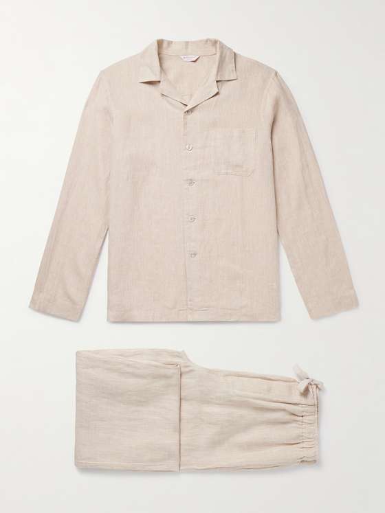 Derekrose Sicily 1 Linen Pyjama Set