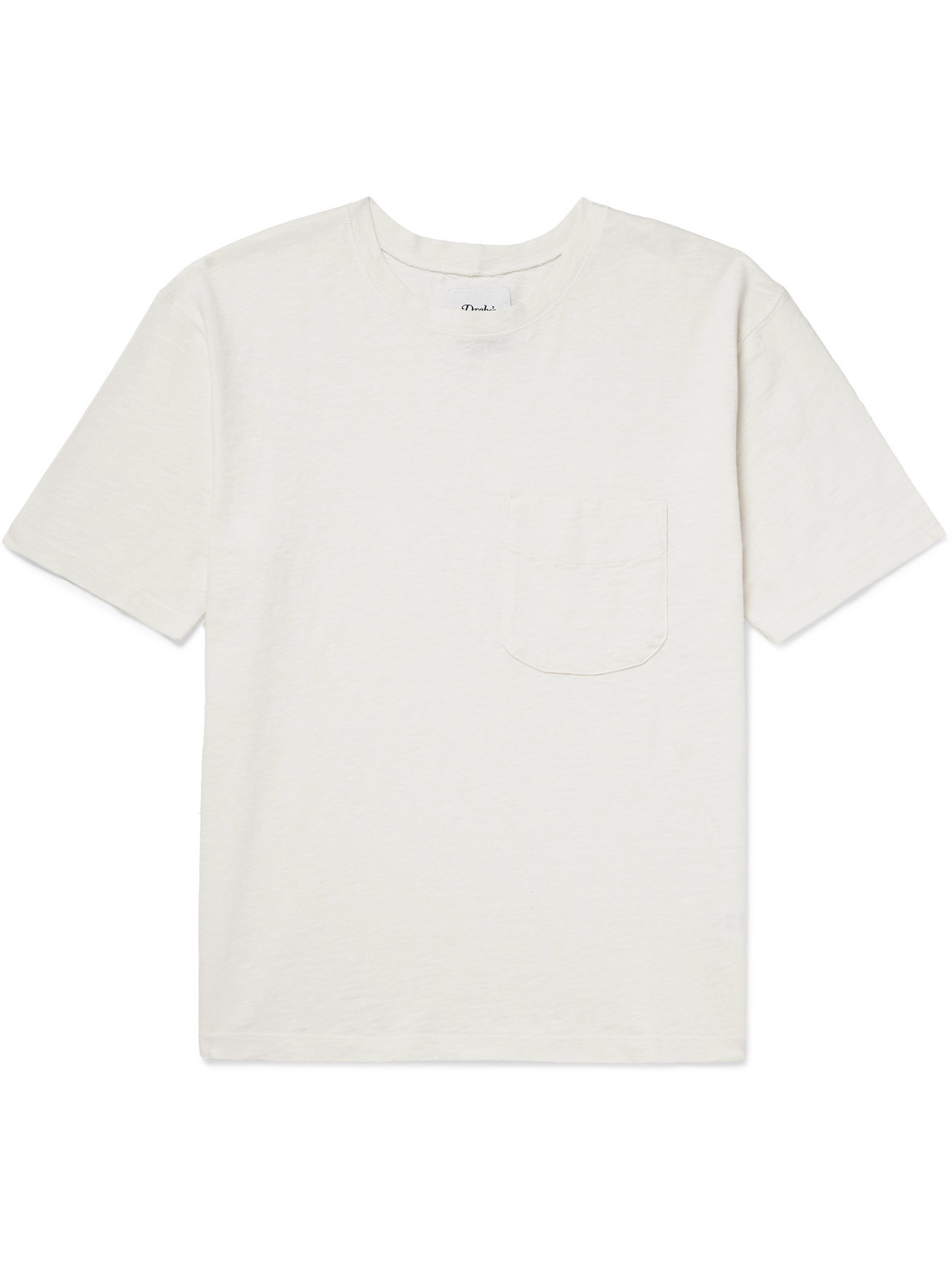 Drake's Cotton-jersey T-shirt In White