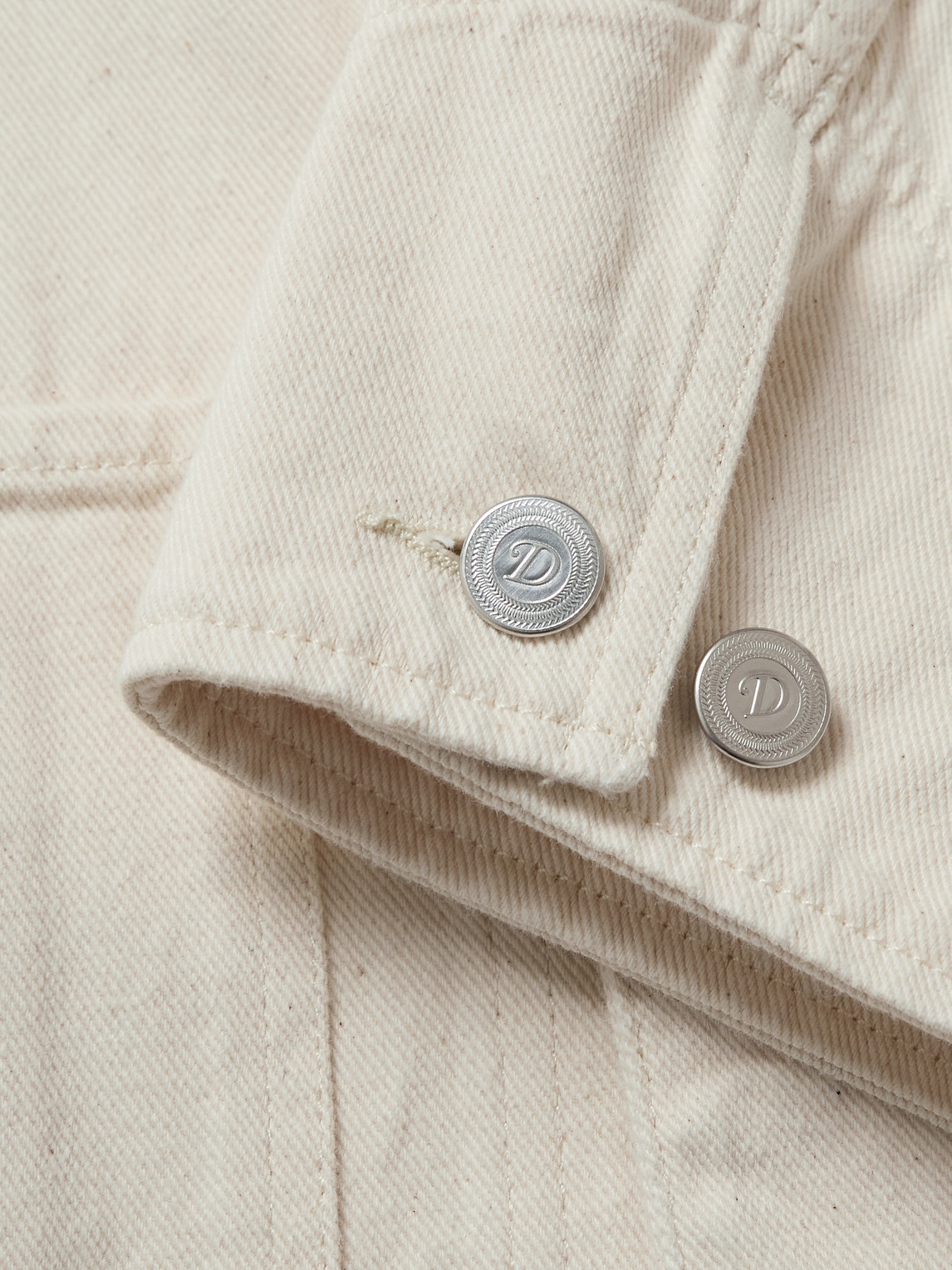 Shop Drake's Corduroy-trimmed Cotton-twill Chore Jacket