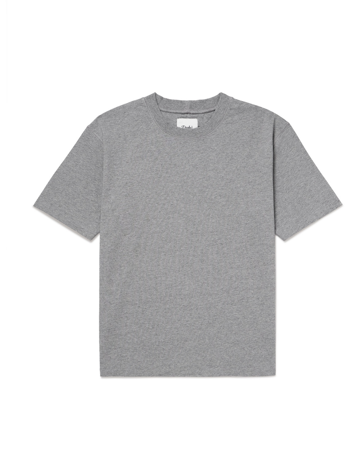 Drake's Hiking Cotton-jersey T-shirt In Grey