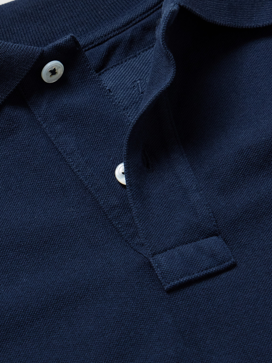 DRAKE'S COTTON-PIQUÉ POLO SHIRT