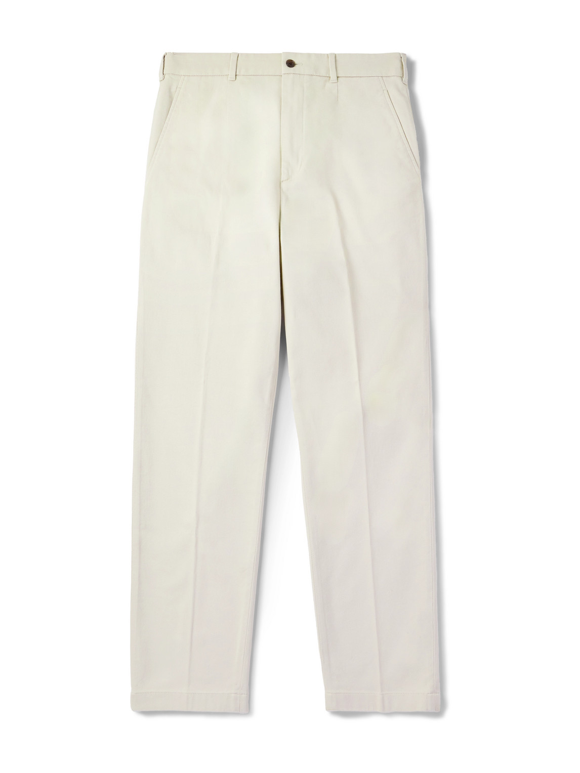 Straight-Leg Stretch-Cotton Twill Chinos