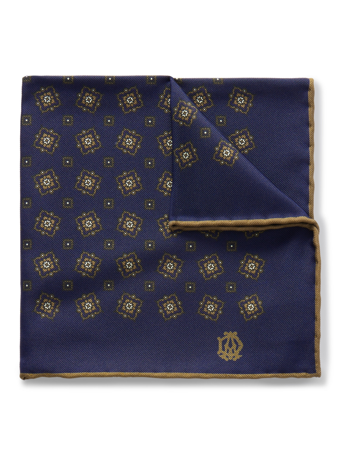 Printed Mulberry Silk-Twill Pocket Square