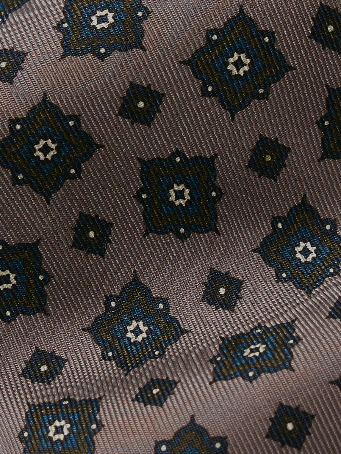 Dunhill 9.5cm Printed Mulberry Silk-twill Tie In Brown