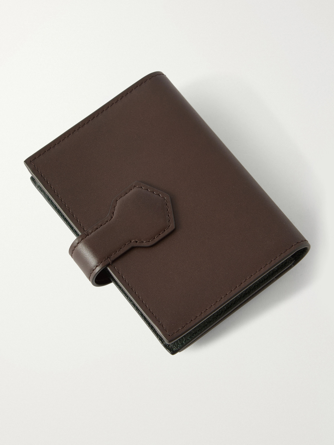 Alfred Business Card Case Patina-Leather Cardholder — 2