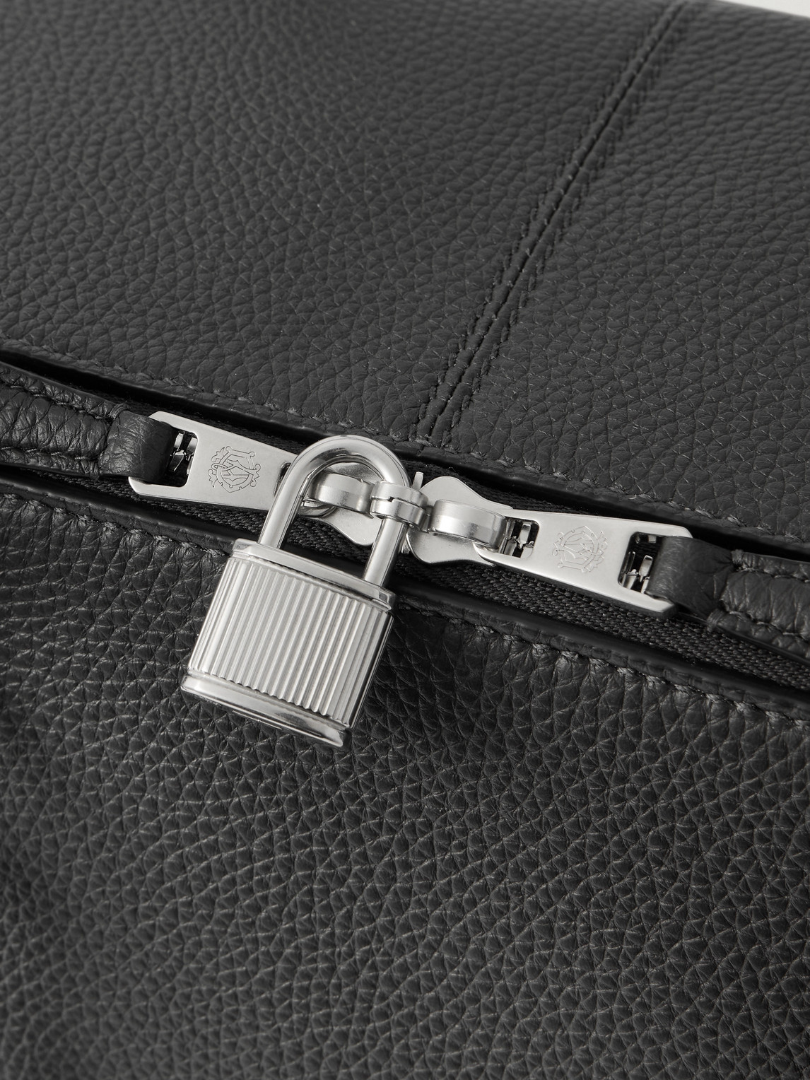  Dunhill - Century Full-grain Leather Weekend Bag - Men - Black 