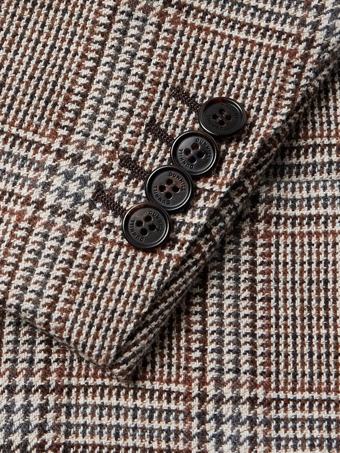 Dunhill Glen Prince Of Wales Checked Wool And Cashmere-blend Blazer In Multi