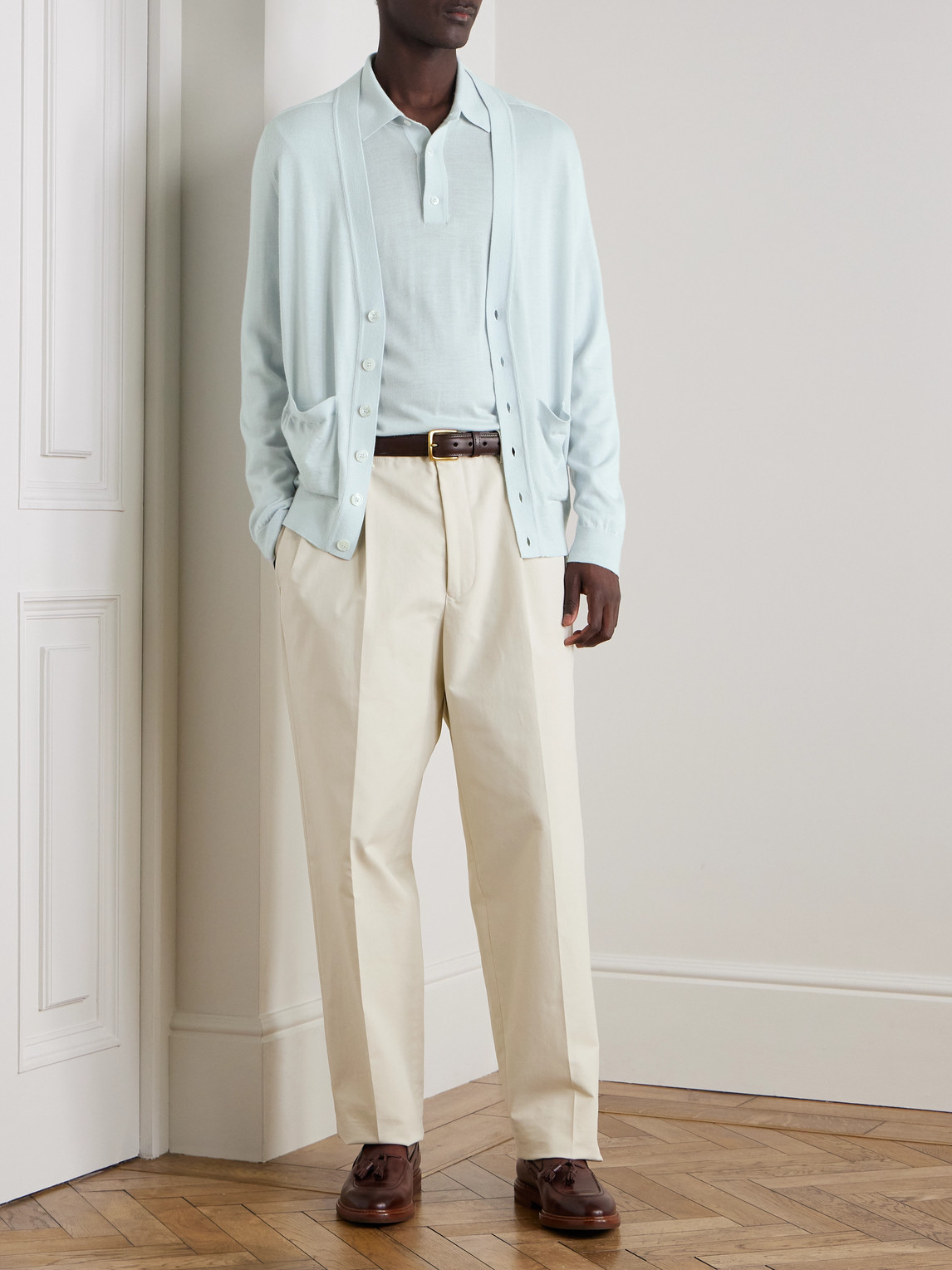 Dunhill Cashmere Cardigan In Gray