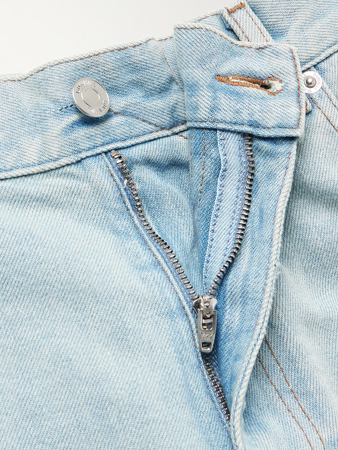 Dunhill Slim-fit Straight-leg Cotton And Mulberry Silk-blend Denim Jeans In Blue