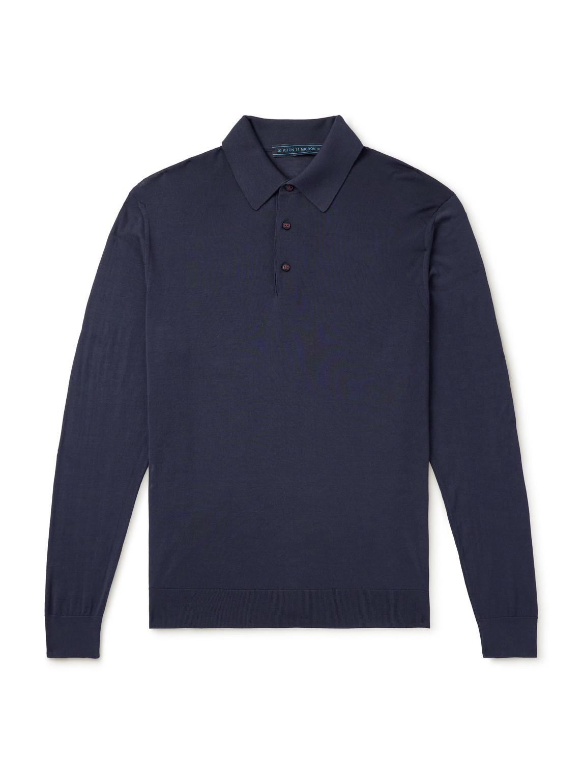 Kiton Men's Polo T-shirt In Blue | ModeSens