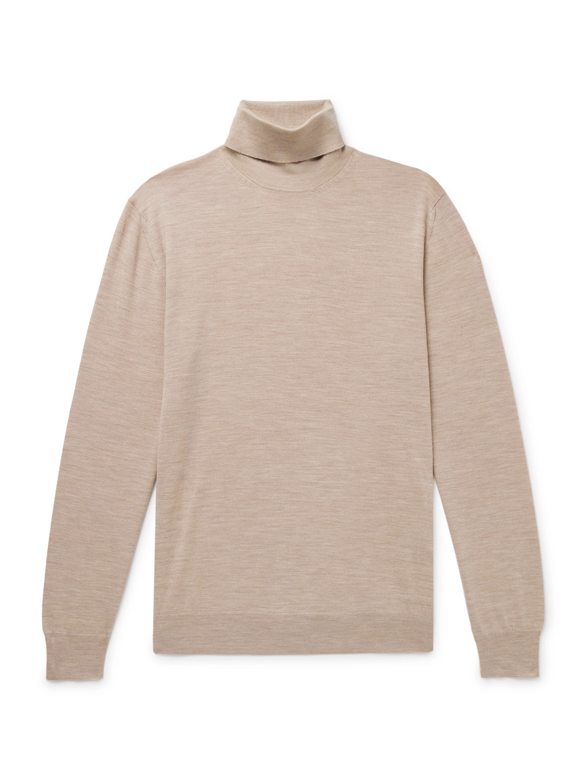 Lardini Virgin Wool Rollneck Sweater In Neutral