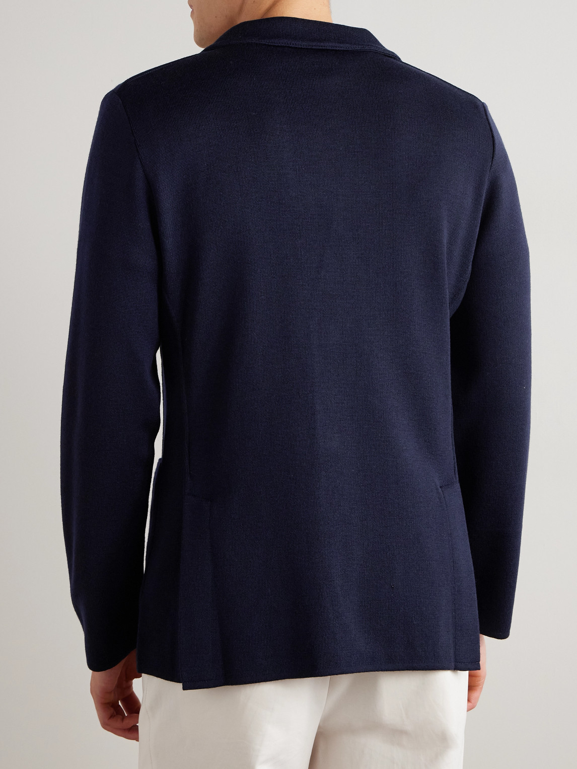 Lardini Knitted Virgin Wool Blazer