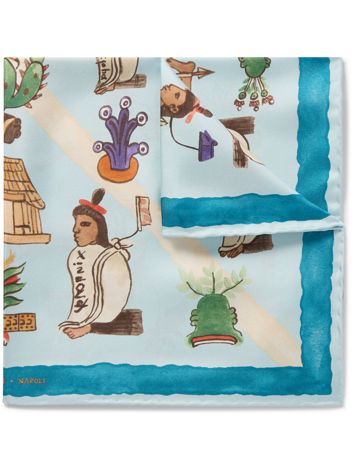 Mendoza Printed Silk-Twill Pocket Square