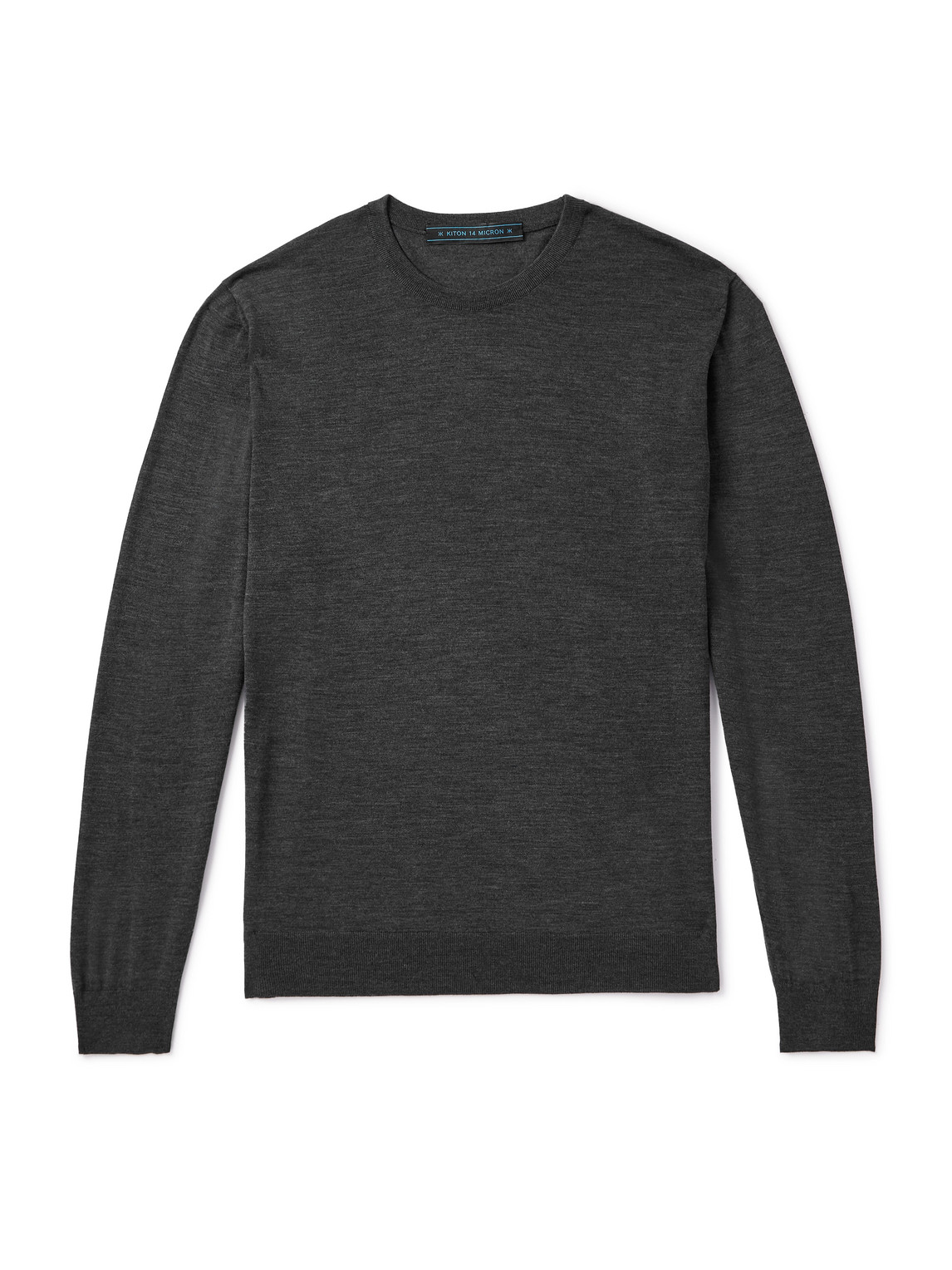Kiton Wool Sweater In Gray