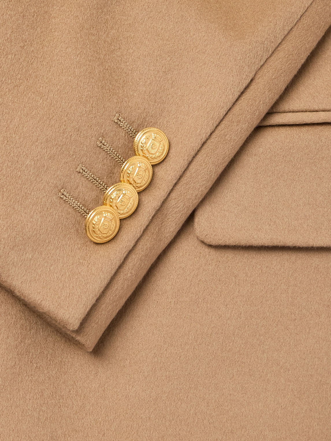 Lardini Double-breasted Virgin Wool Blazer In Brown