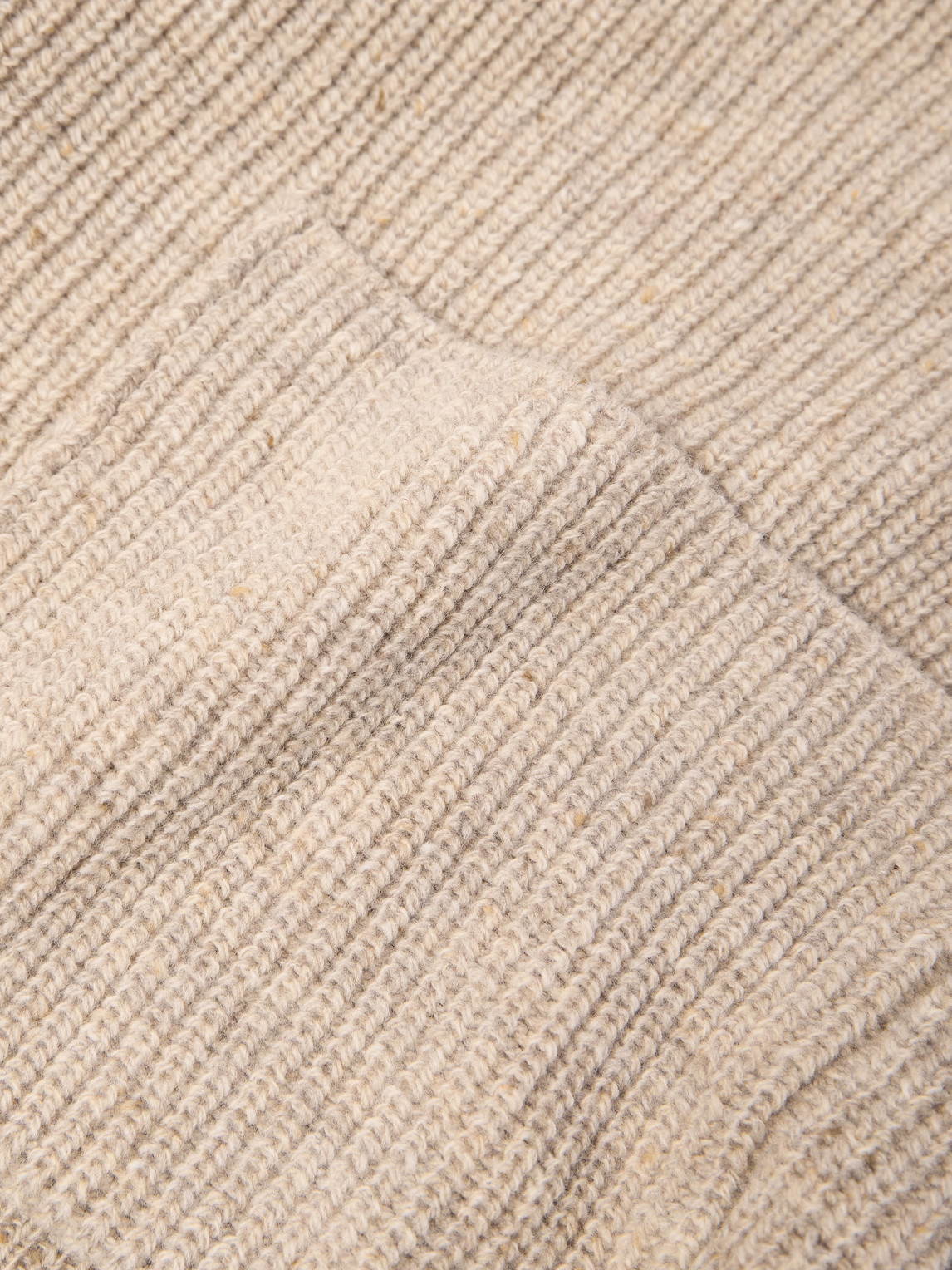 Lardini Ribbed Wool Cardigan In Neutral