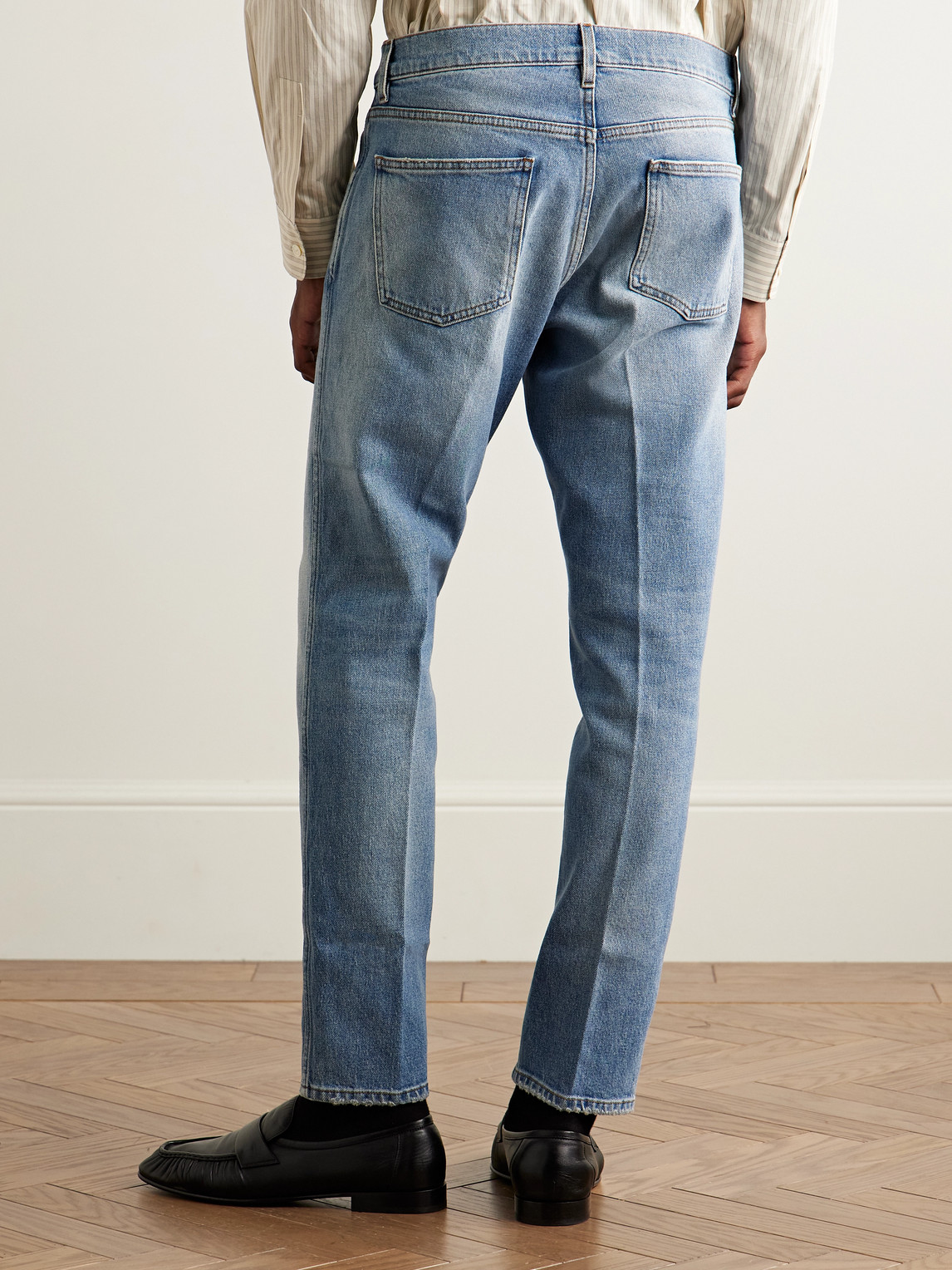 Lardini Slim-fit Straight-leg Jeans In Blue