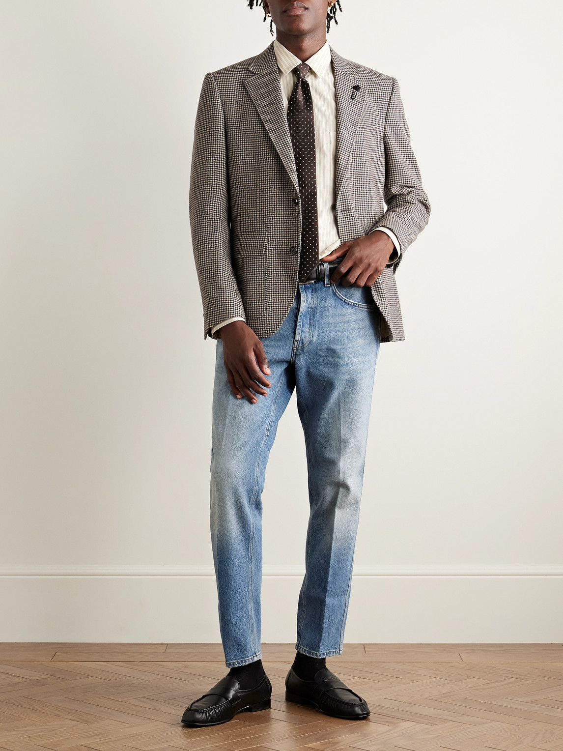Lardini Slim-fit Straight-leg Jeans In Blue