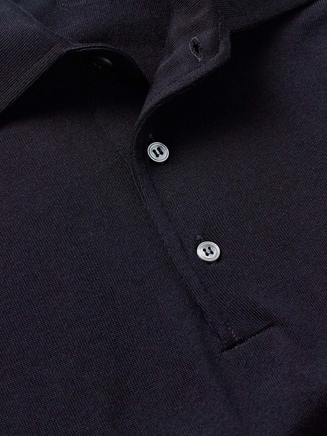 Lardini Virgin Wool Polo Shirt In Black