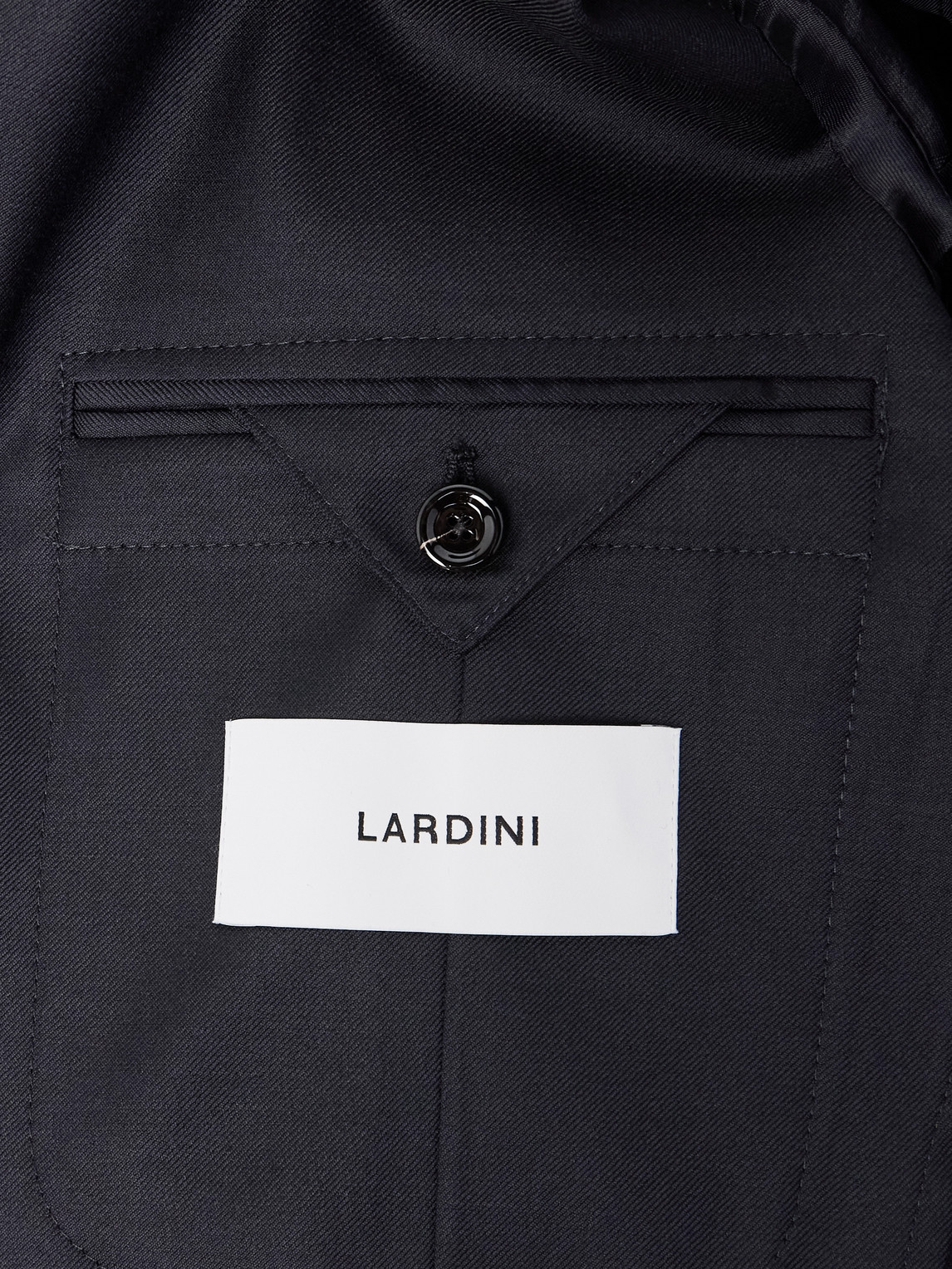 Lardini Virgin Wool Blazer In Black