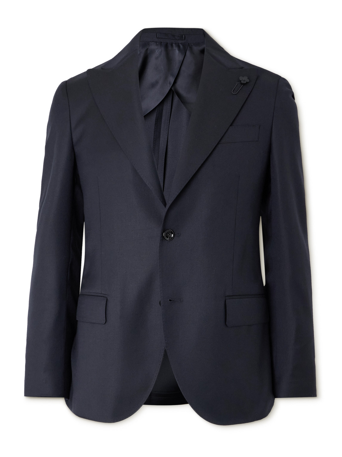 Lardini Virgin Wool Blazer In Blue